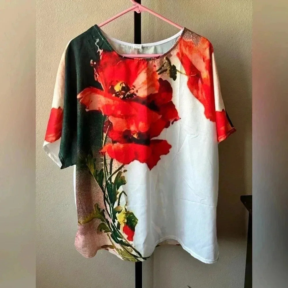 4X floral shirt